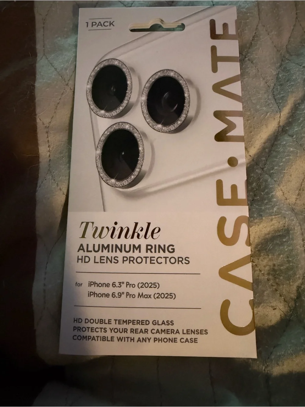 case-mate Aluminum Ring HD Lens Protectors - White